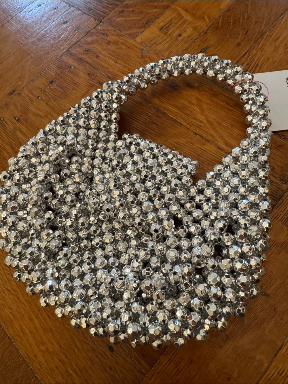 ASOS Silver Crystal Beaded Evening Clutch